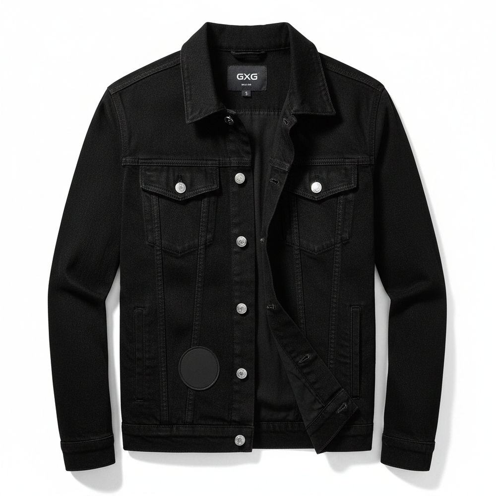 Men's Black Denim Jacket